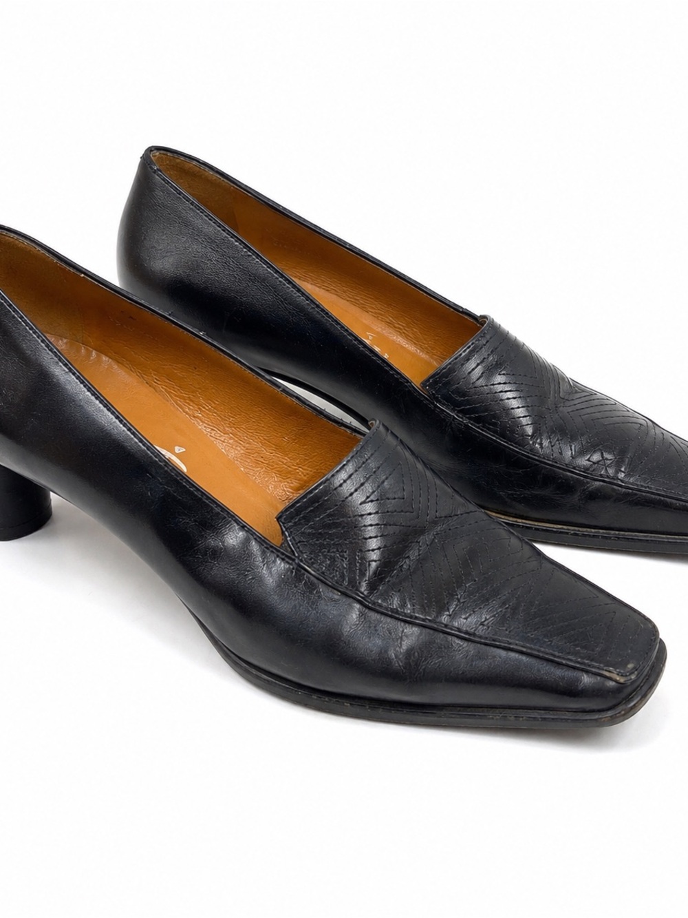 Bonita Echt Leder Genuin Leather Black Low Heel Pumps Women’s EU 39 ClassicShoes